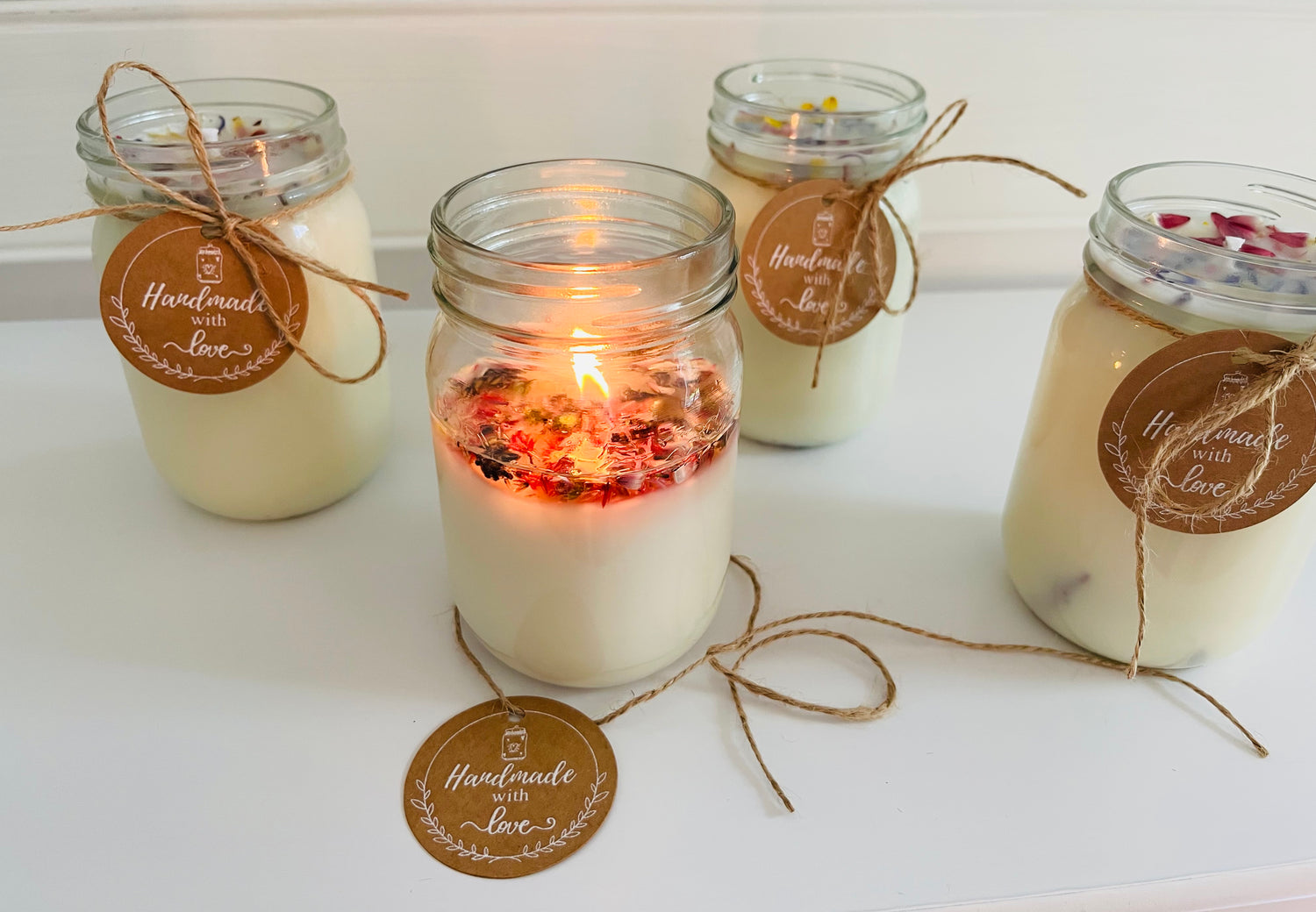 Dried Flower Soy Candles