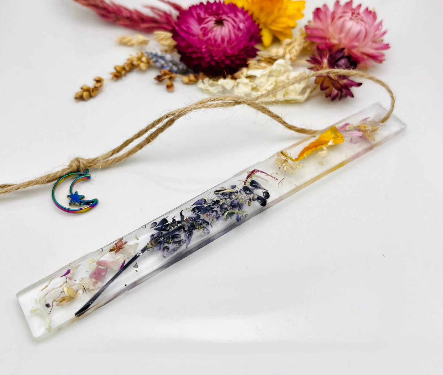5.5" Sunflower & Lavender Bookmark