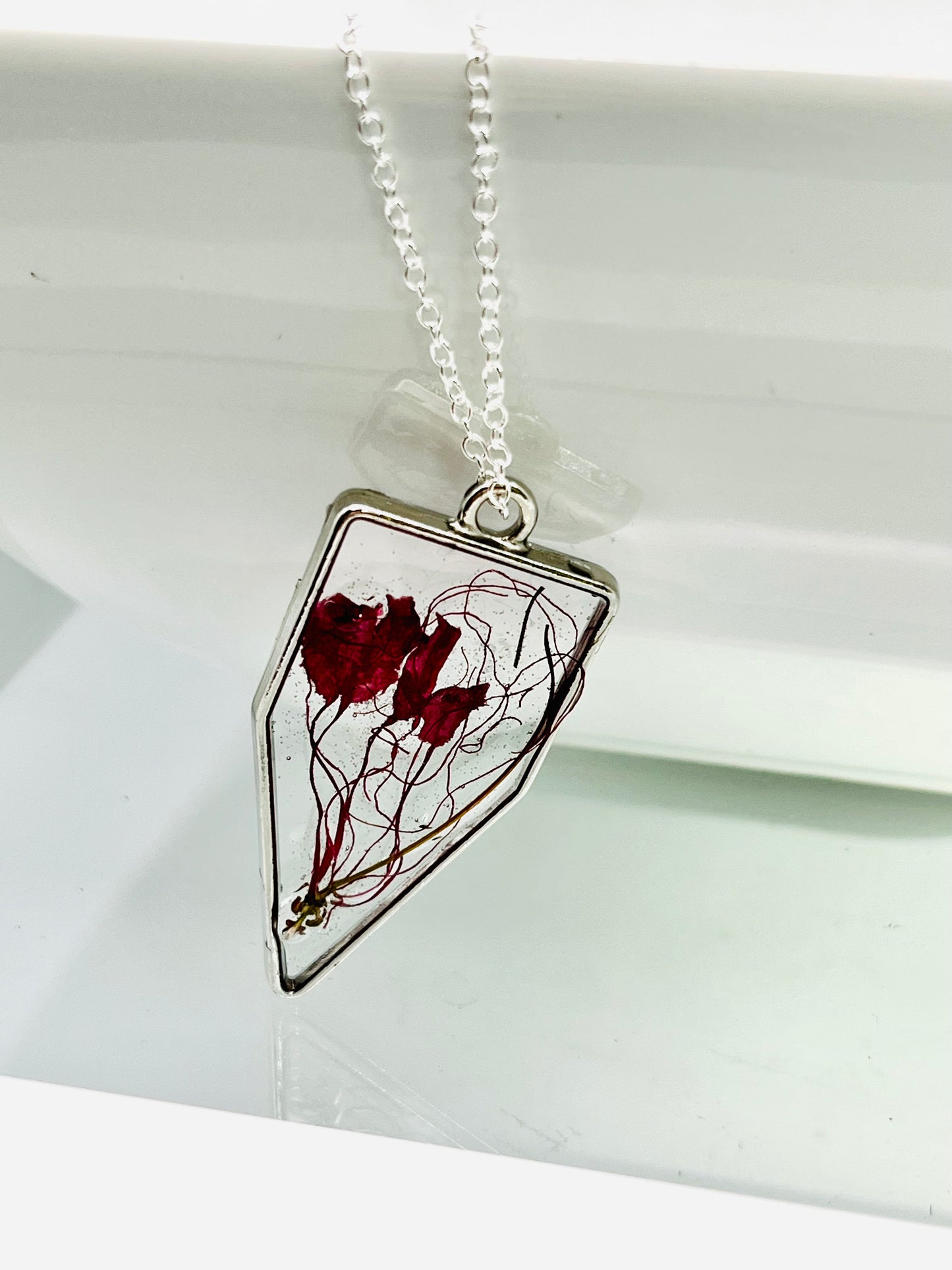 Single Bloom Cleome Necklace