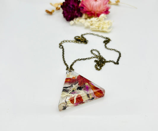 Red & Black Triangle Necklace