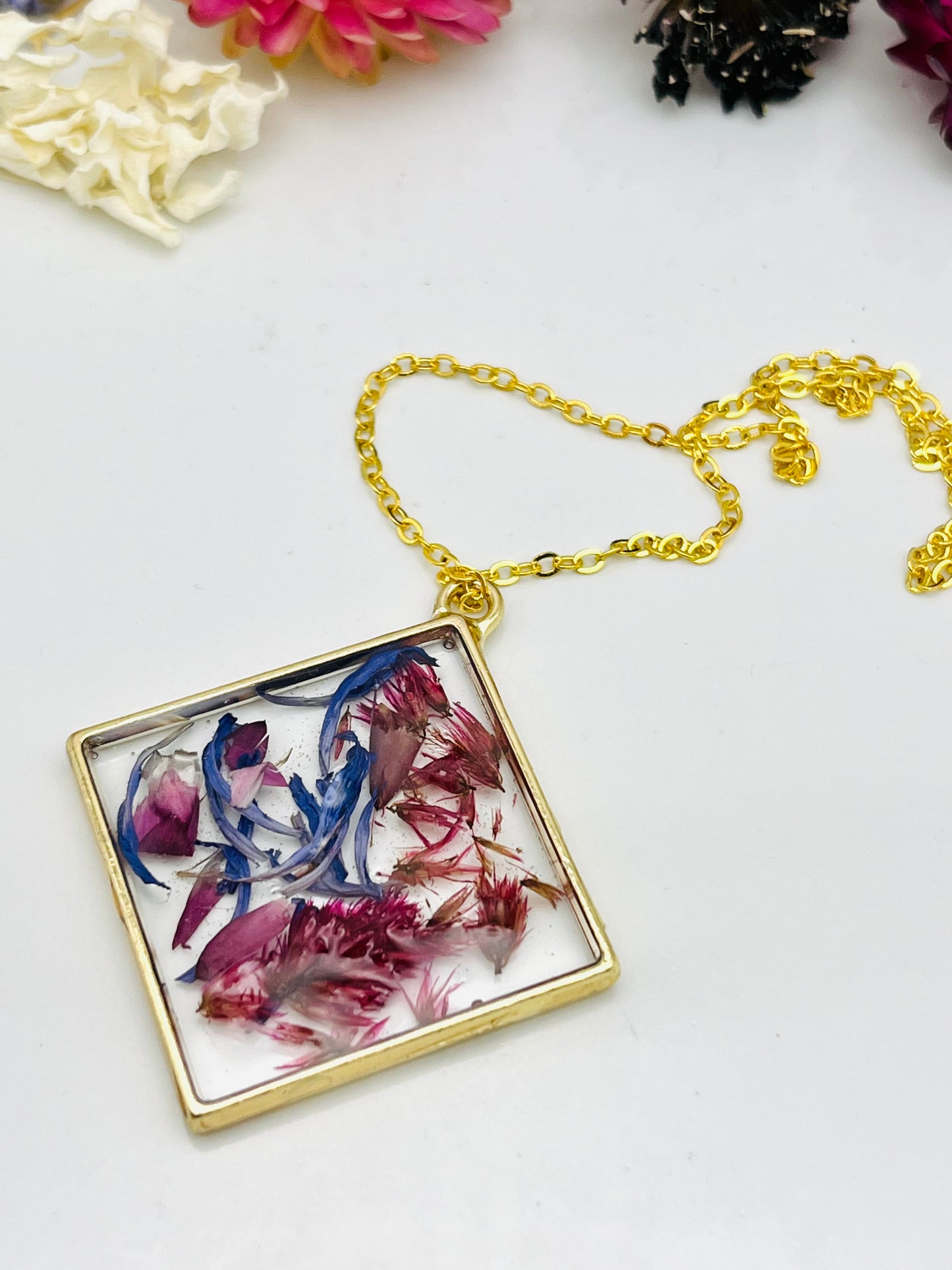 Aster & Celosia Necklace