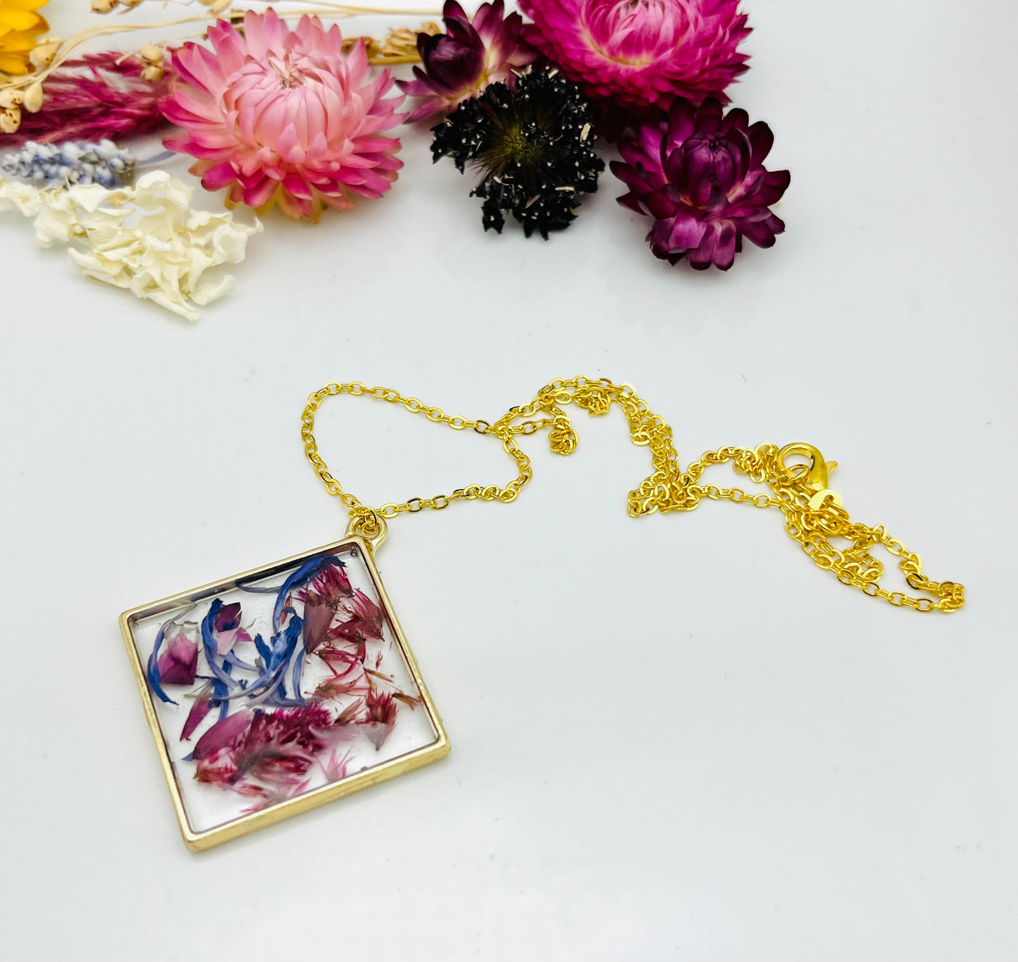 Aster & Celosia Necklace