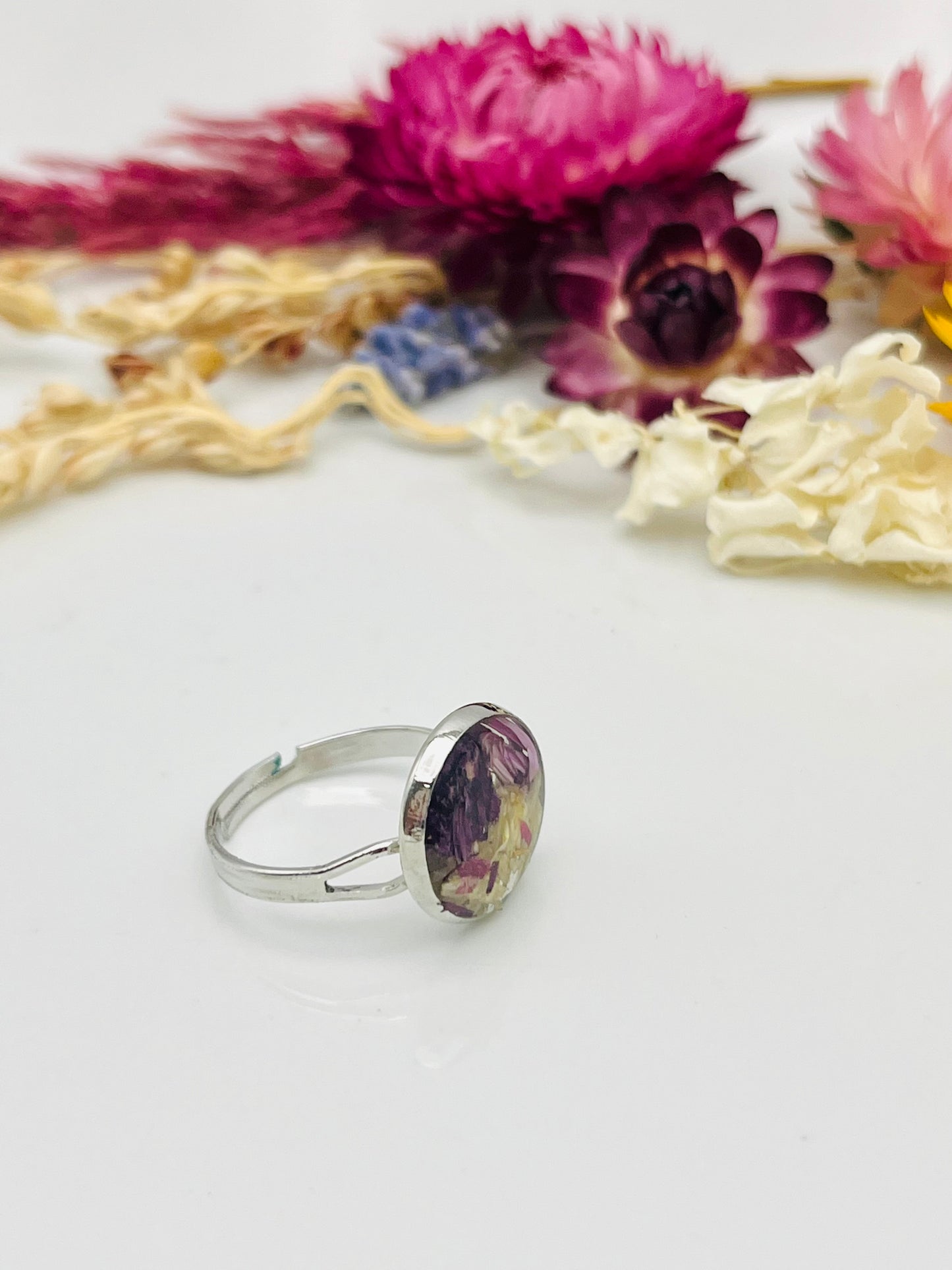 Purple Silver Ring